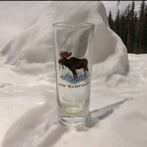 New Hampshire Moose Tall Shot Glass